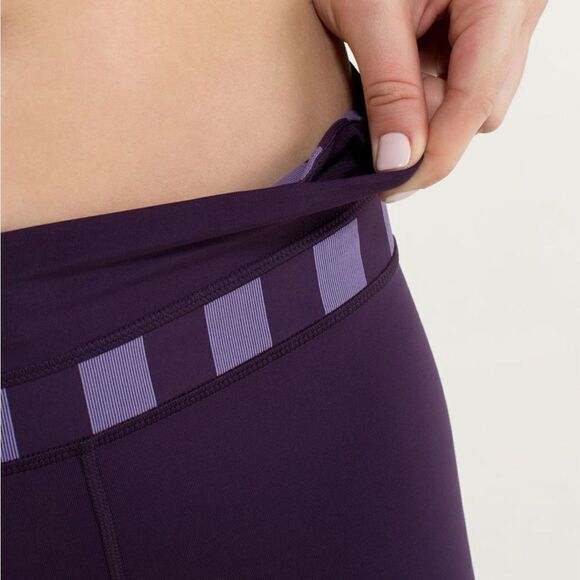 Lululemon Run: Inspire Crop II in Deep Zinfandel/Micro Macro Stripe - Picture 5 of 14